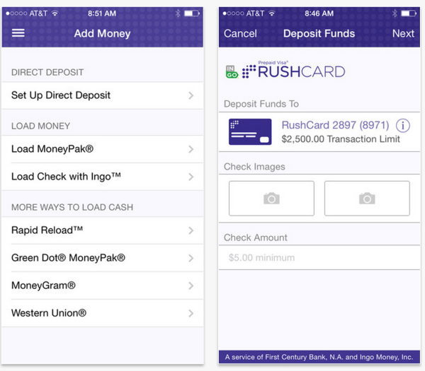 RushCard iPhone App