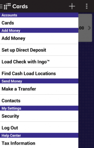 RushCard App Screen