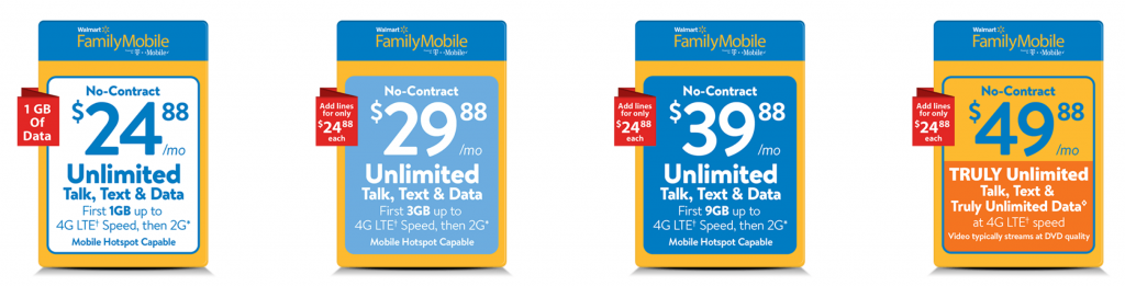 Walmart Family Mobile Plans