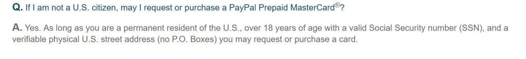 PayPal Prepaid Mastercard FAQ