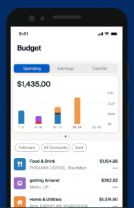 Mission Money Mobile App with Spending Categories